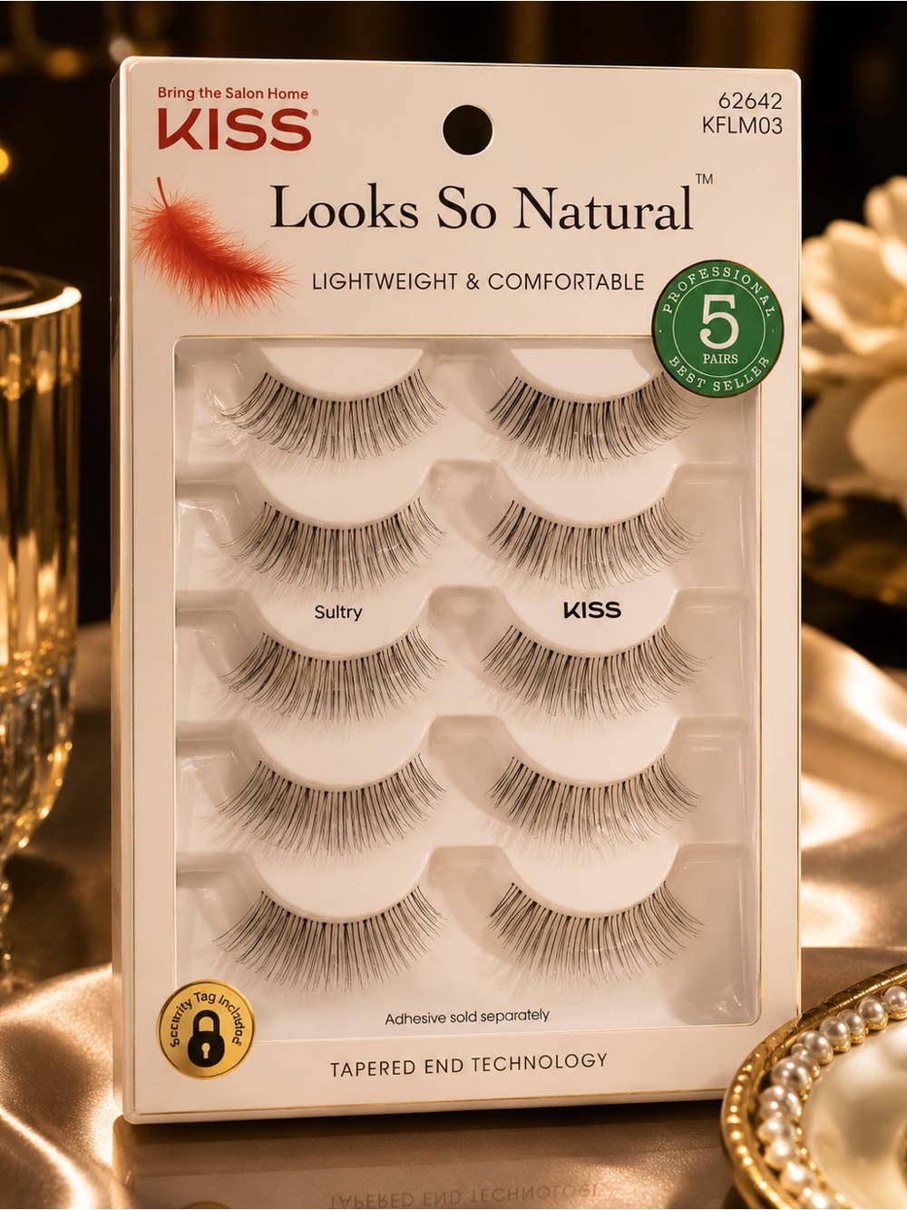 KISS Looks So Natural False Eyelashes – Black (5 Pairs)